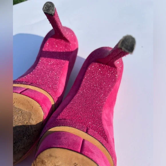 Brian Atwood Fuchsia platform heels - Picture 6 of 7